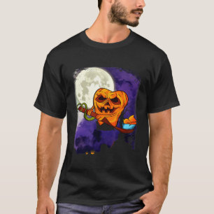 Camiseta Dentista de Halloween Calabaza Diente de Bromstick