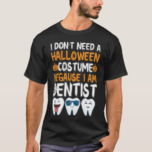 Camiseta Dentista de Halloween Truco o Dientes Higienista D