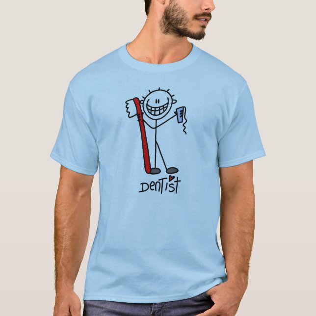 Camiseta Dentista de la figura del stick (Anverso)