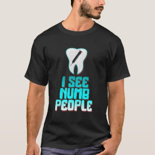 Camiseta Dentista de salud dental Asistente dental Anestesi