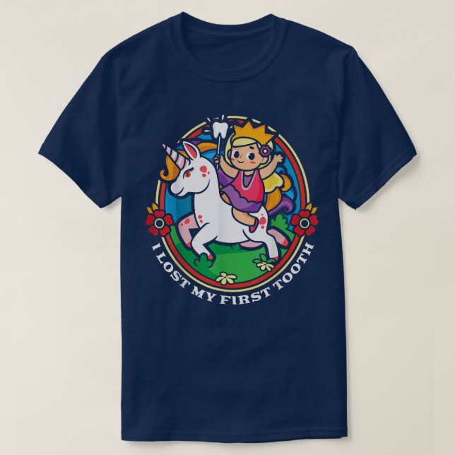 Camiseta Dentista del arcoiris dental Unicorn Lover Cute Pr (Diseño del anverso)
