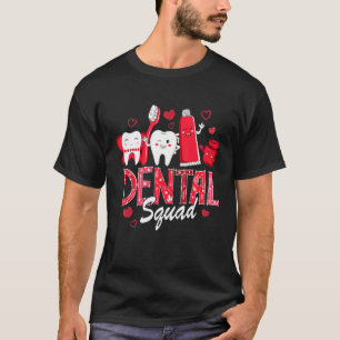 Camiseta Dentista Dental Squad Assistant Feliz San Valentín