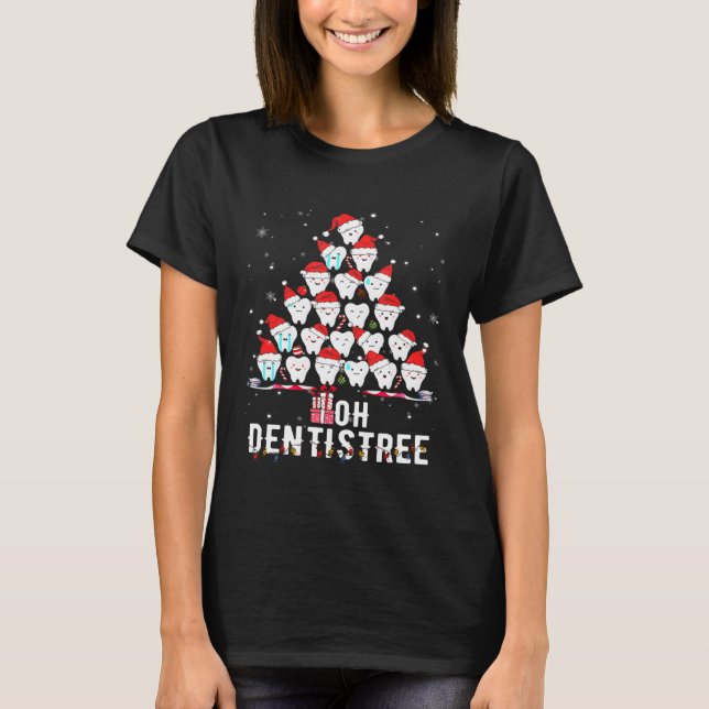 Camiseta Dentista Dentista De Higiene Dental Dientes De Nav (Anverso)