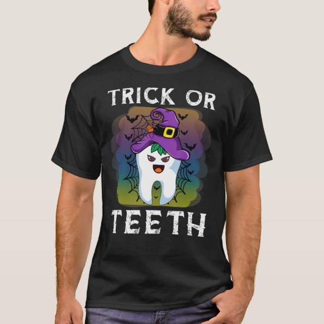 Camiseta Dentista Dentista Halloween Dental Squa (Anverso)