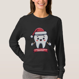 Camiseta Dentista favorito de Santa María, Navidades dietét