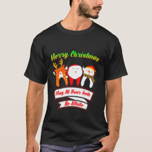 Camiseta Dentista Feliz Navidad, que todos tus dientes sean