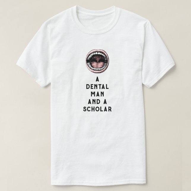 Camiseta Dentista gracioso (Diseño del anverso)