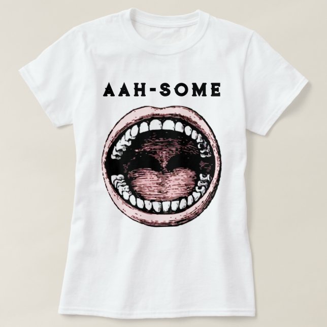 Camiseta Dentista gracioso (Diseño del anverso)