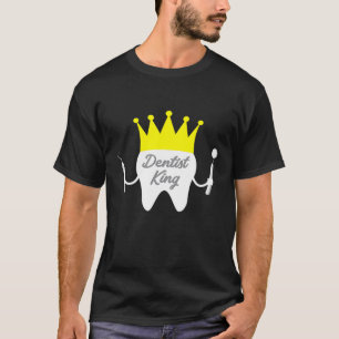 Camiseta Dentista King Tooth Crown Dental Student Dental Sc