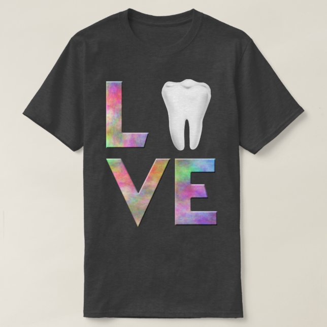 Camiseta Dentista Love Tooth (Diseño del anverso)