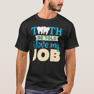 Camiseta Dentista Médico 3 Dientes Blancos Limpios