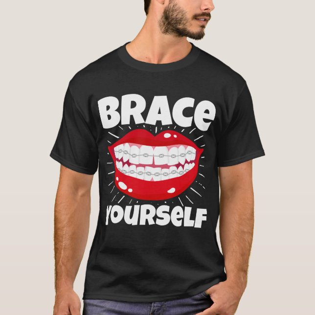 Camiseta Dentista ortodoncista dental se abre (Anverso)