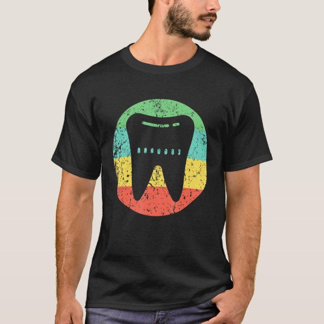 Camiseta Dentista Ortodontista Vintage Retro (Anverso)