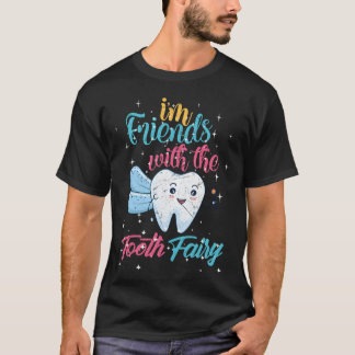 Camiseta Dentista pediátrica lindo Soy amigo con chico