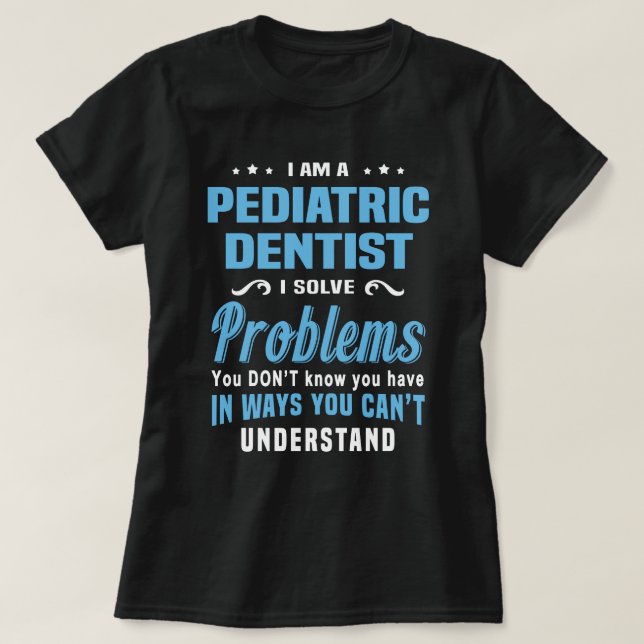 Camiseta Dentista pediátrico (Diseño del anverso)