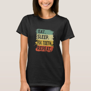 Camiseta Dentista retro Médica higiénico come sudor Fix Tee