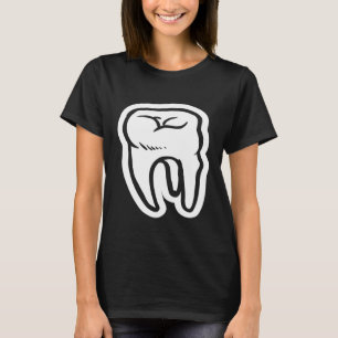 Camiseta Dentista Retro Moderno Asistente Dental Higiénico
