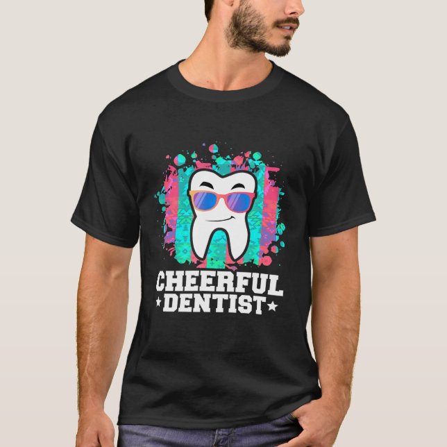 Camiseta Dentistas alegres Ilustracion dental humorístico (Anverso)