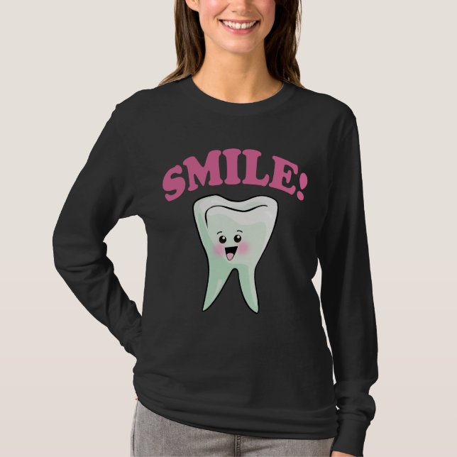 Camiseta Dentistas divertidos de la sonrisa (Anverso)
