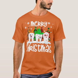 Camiseta Dentistas divertidos Navidades dentales dental