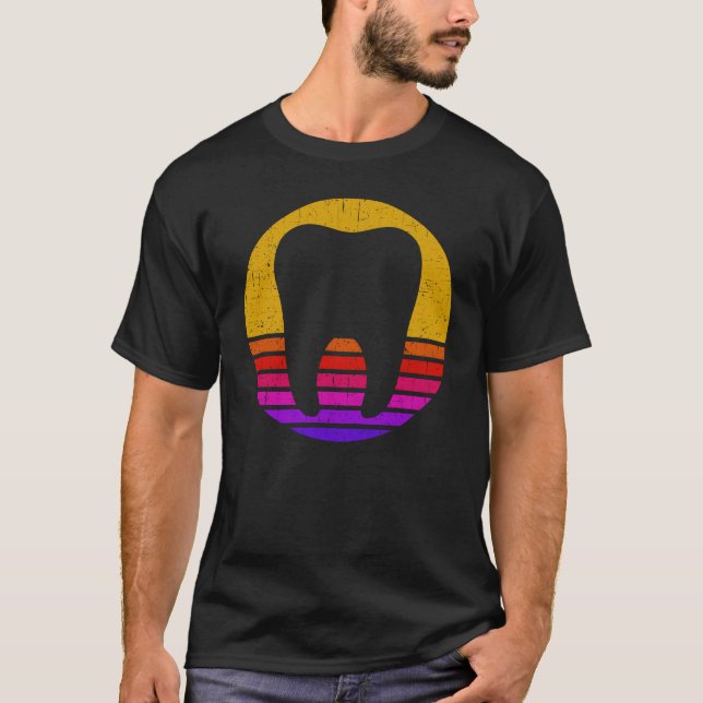 Camiseta Dentistas Retro Regalos Higiénicos Dental Molar (Anverso)
