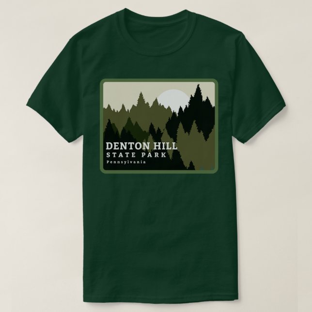 Camiseta Denton Hill State Park Pennsylvania Forest Sunrise (Diseño del anverso)