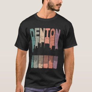 Camiseta Denton Vintage Denton Texas Retro Denton Silueta