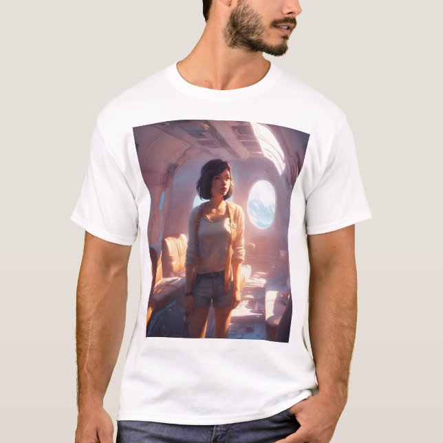 Camiseta Dentro de un avión (Anverso)