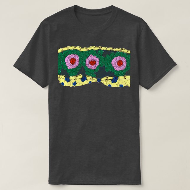 Camiseta dentro de una hoja (Diseño del anverso)