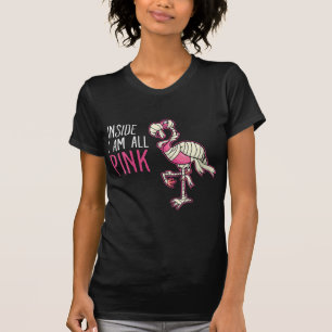 Camiseta Dentro Soy Todo Flamingo Rosa Flamingo gracioso