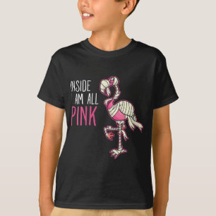 Camiseta Dentro Soy Todo Flamingo Rosa Flamingo gracioso