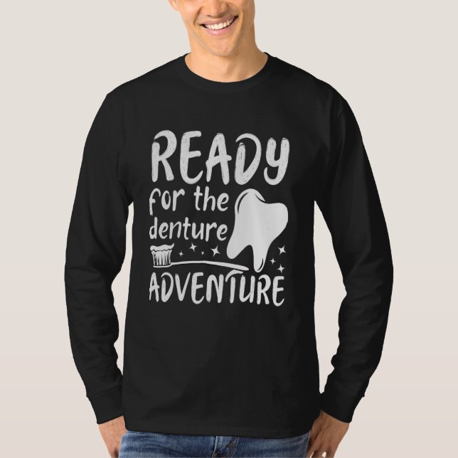 Camiseta Denture adventure dentista odontólogo de laborator (Anverso)
