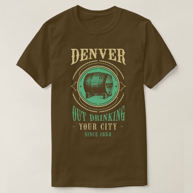 Camiseta Denver Beerba De Artesanías De Colorado Desde 1858 (Diseño del anverso)