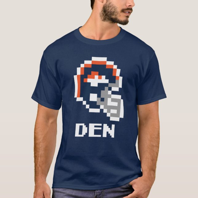Camiseta Denver Broncos (Tecmo Super Bowl Football Helmet) (Anverso)