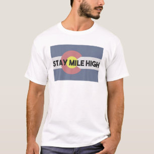 Camiseta Denver Colorado Stay Mile High Colorado Day Flag S