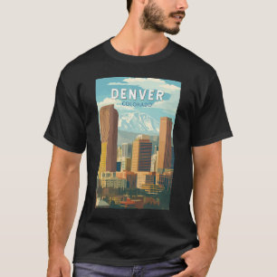 Camiseta Denver Colorado Viajes Arte Vintage