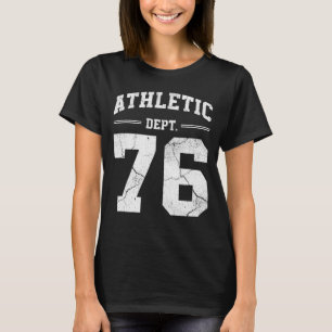 Camiseta Departamento Atlético Retro 76 Clásico Cumpleaños 