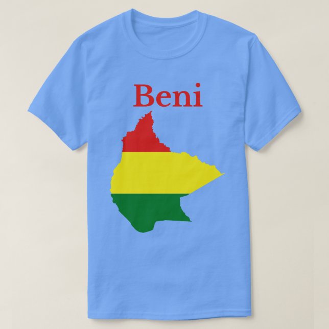 Camiseta Departamento Beni Bolivia (Diseño del anverso)