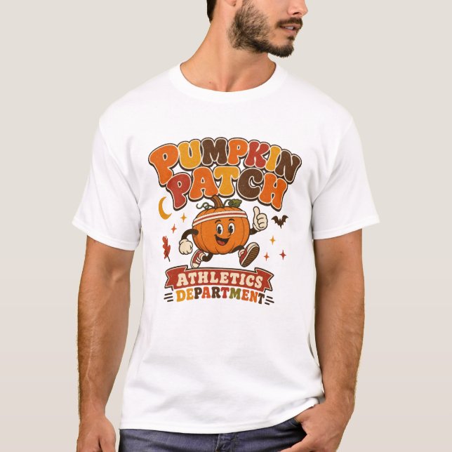 Camiseta Departamento de Atletismo Pumpkin Patch (Anverso)
