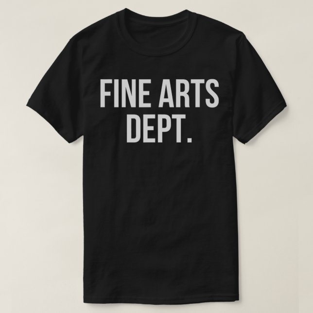 Camiseta Departamento de Bellas Artes (Diseño del anverso)