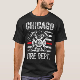 Camiseta Departamento de Bomberos de Chicago Illinois Delga