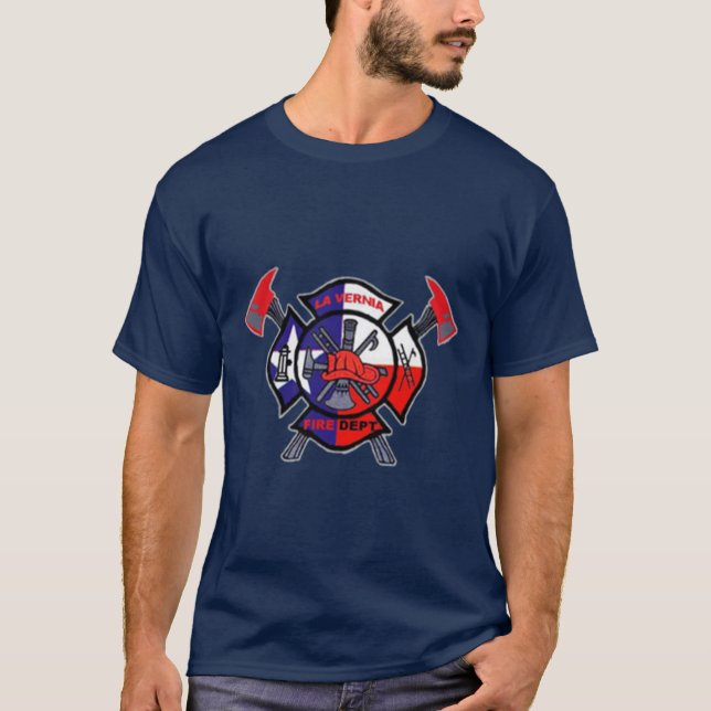 Camiseta Departamento de Bomberos de La Vernia Texas. (Anverso)