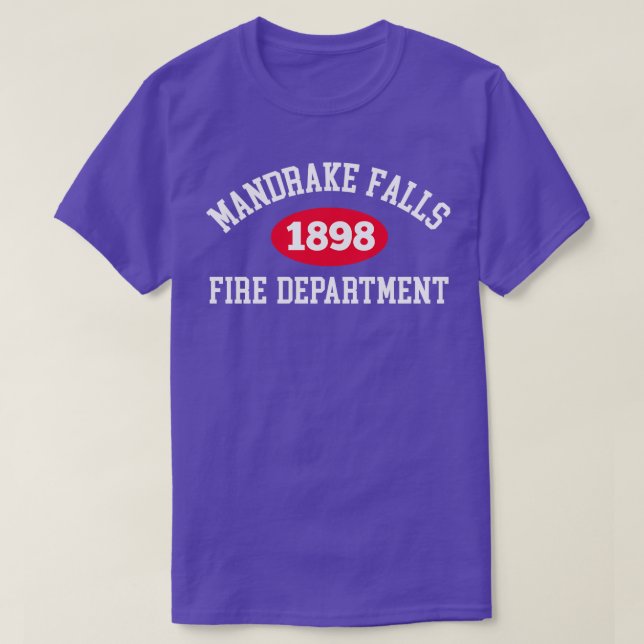 Camiseta Departamento de Bomberos de Mandrake Falls (Diseño del anverso)