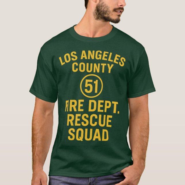 Camiseta Departamento de Bomberos del Condado de Los Ángele (Anverso)