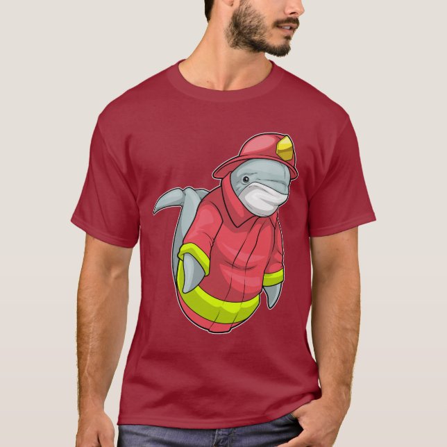 Camiseta Departamento de bomberos delfín (Anverso)