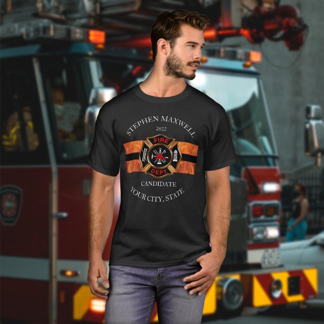 Camiseta Departamento de Bomberos Nombre Ciudad Estado (Subido por el creador)