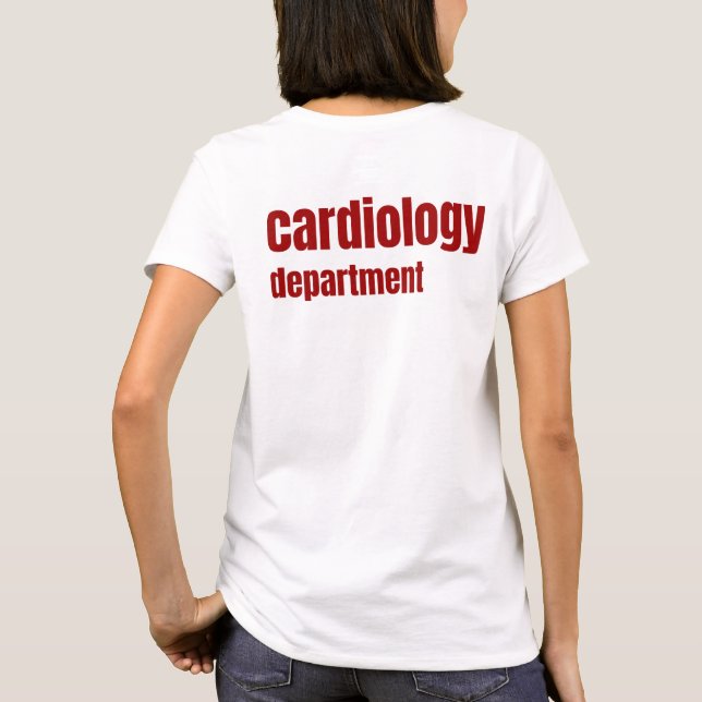 Camiseta Departamento de Cardiología Enfermero de cardiólog (Reverso)