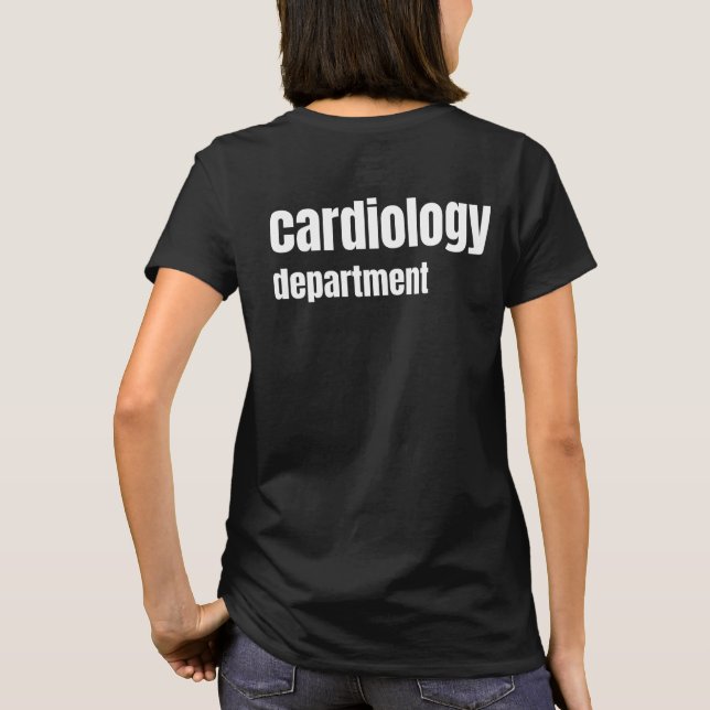 Camiseta Departamento de Cardiología Personal del empleado (Reverso)