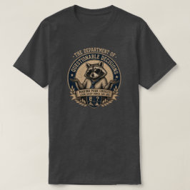 Camiseta Departamento de Decisiones Dudosas Mapache Diverti