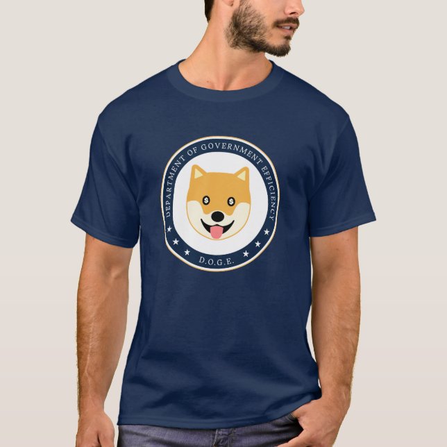 Camiseta Departamento de Eficiencia Gubernamental - D.O.G.E (Anverso)